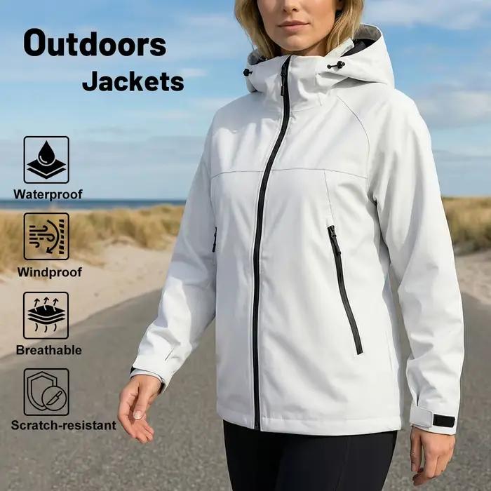Veste coupe-vent imperméable pour femme, veste de sport d'extérieur, veste de pluie coupe-vent unisexe, randonnée, camping, escalade, trekking, cyclisme, veste décontractée