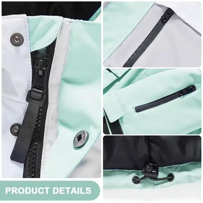 Combinaisons de ski à capuche pour enfants, vêtements de neige pour filles et garçons, imperméable, coupe-vent, sports d'extérieur, ensemble veste et pantalon, hiver, 2 pièces, 506