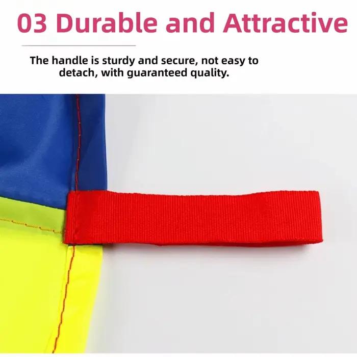 Tapis de saut arc-en-ciel de 2 à 10 mètres, sac de saut, parachute, jeu d'activités arc-en-ciel, jeu pour enfants, jeu parent-enfant