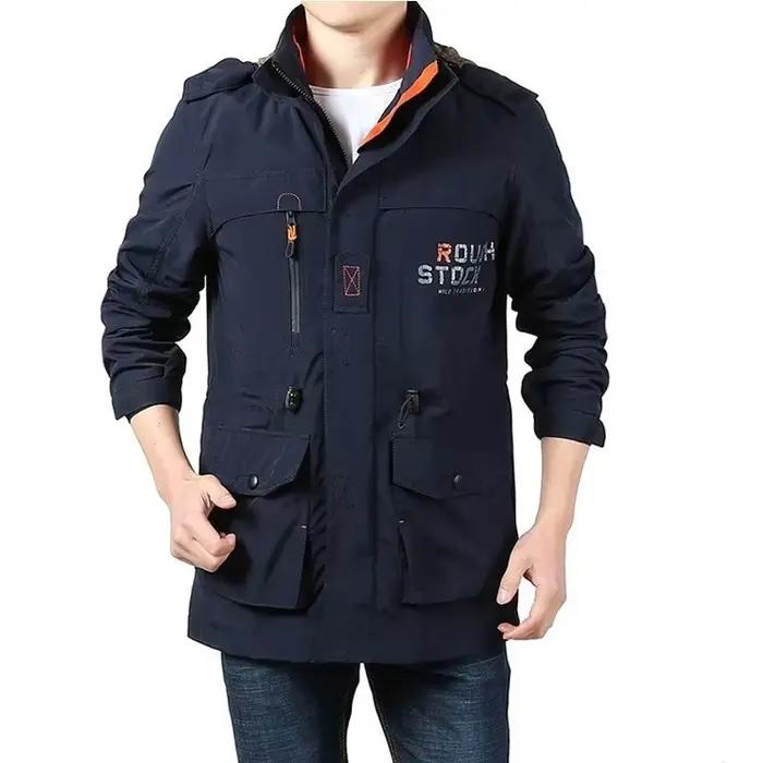Veste décontractée imperméable et respirante pour homme, kaki, rouge, vert armée, coupe ample, grande taille, pour plein air, randonnées, activités hivernales