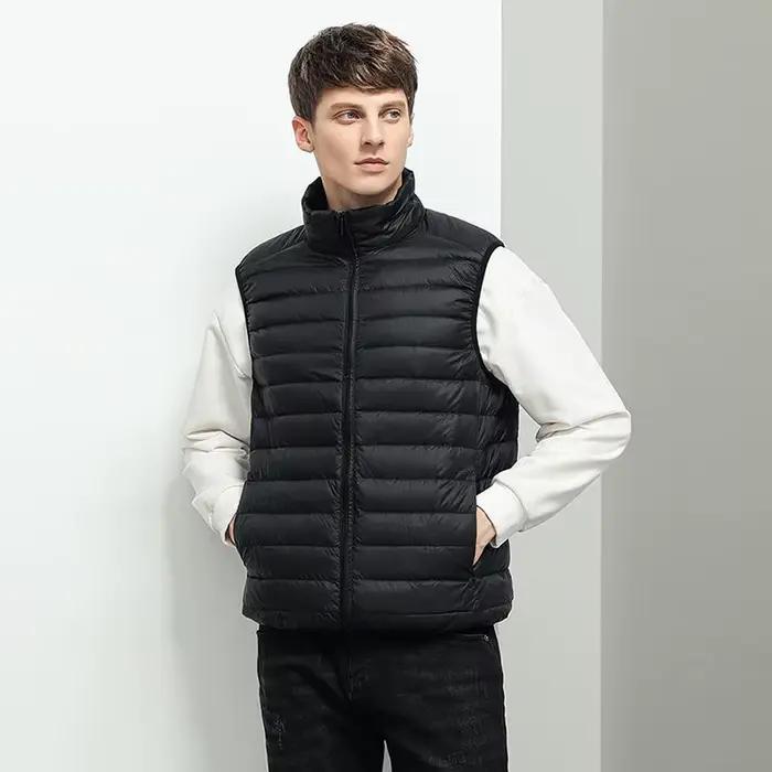 Nouvelle marque automne hiver léger doudoune hommes mode à capuche court Ultra-mince léger jeunesse mince manteau doudoune