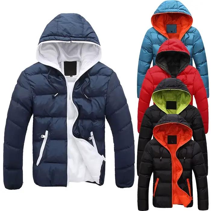 Veste chaude à capuche pour hommes