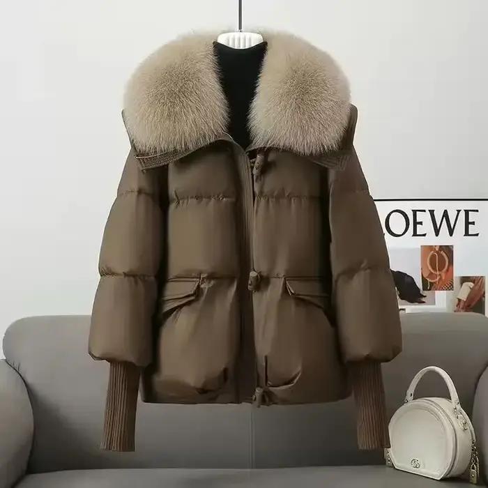Parkas décontractés monochromes pour femmes