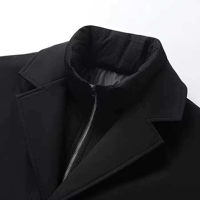 Veste en duvet d'oie blanc décontractée pour homme, chaude et rembourrée, pour hiver, occasions quotidiennes, confortable et résistante à l'humidité