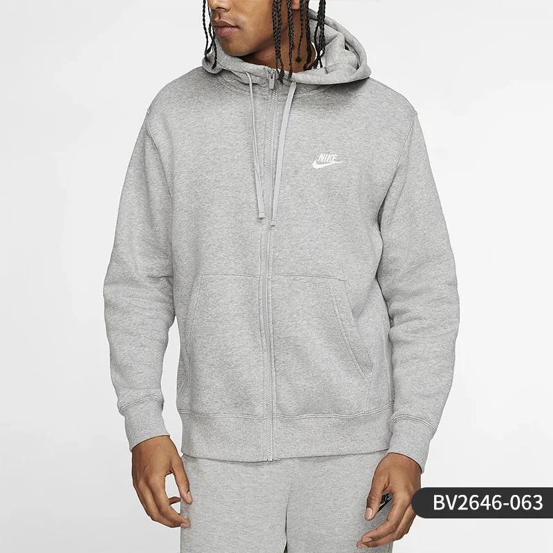 Nike officiel printemps/automne nouvelle veste de sport décontractée en tricot polaire pour hommes B