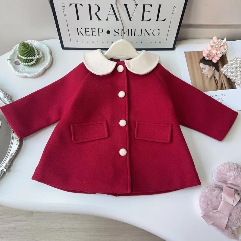 Veste matelassée en polaire pour filles, nouvelle collection du Nouvel An, veste en laine chinoise t