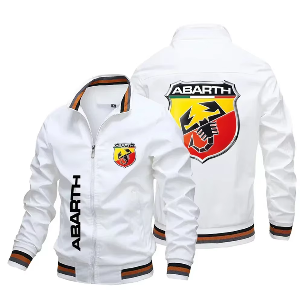 Nouvelle veste de Baseball, veste imprimée automobile Abarth, veste de moto pour hommes, grande vest