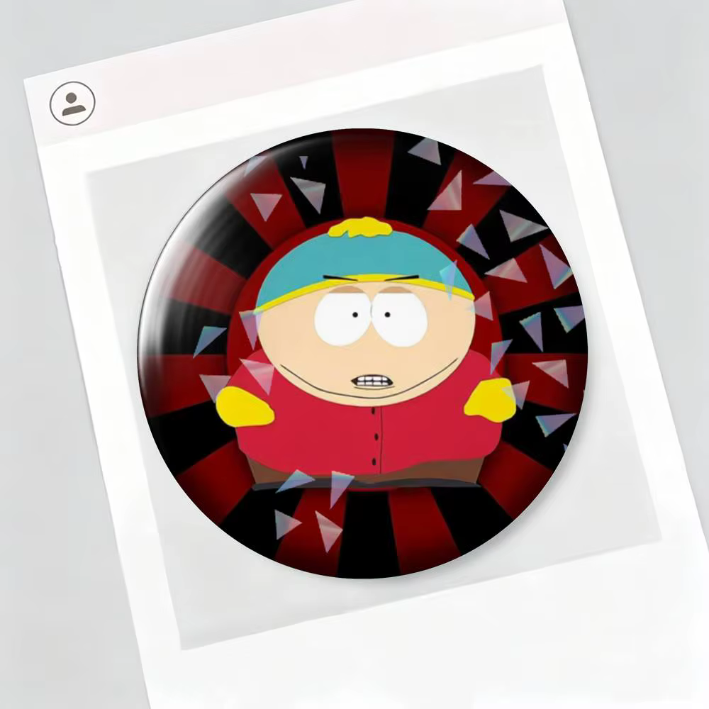 Broche animée satirique South Park, broches vintage en alliage, badges décoratifs de style antique p