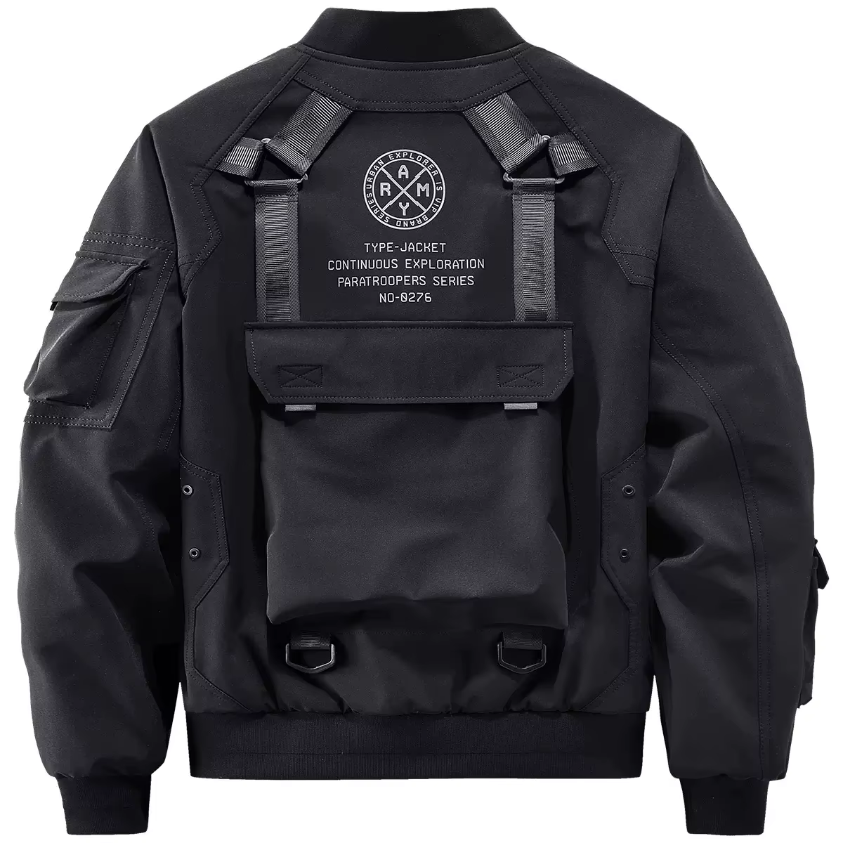 DulBomber-Veste Coupe-Vent Multipoches pour Homme, Streetwear Hip Hop, Vêtements Techwear, Fonctionn
