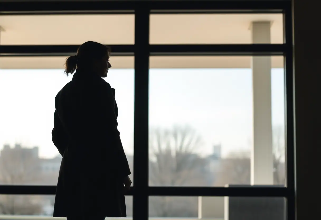 Une femme bien habillée dans son manteau brun pour souligner le confort